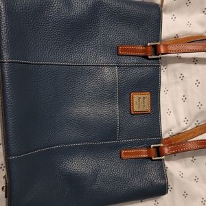 Dooney and Bourke Pebble Grain Small Lexington Shopper, teal